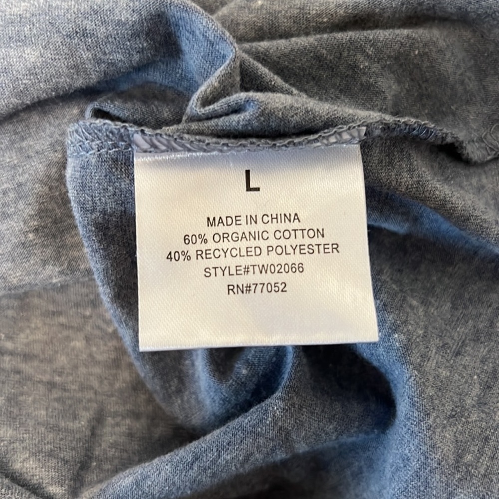 Threads 4 Thought Blue T-shirt. Size L - Picture 5 of 6